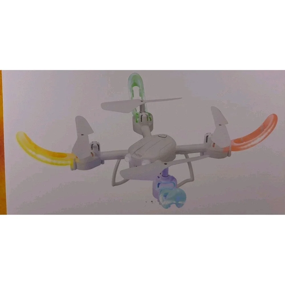 X-35 Firefly Quadcopter White Drone Wi-Fi Camera &‎ LED Lights DRWL335W
